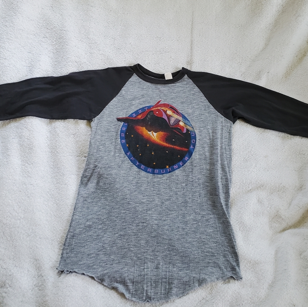 ZZ Top Afterburner Tour Vtg 1986 T-Shirt, Sz M/L (tag is faded)